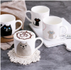 New bone china mug, lovely cat coffee mug, wholesale cup