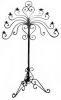 wrought iron candle holder