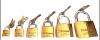 thin type brass padlock