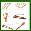 Bamboo utensils forks spatulas  spoon