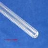 Sealed transparent quartz glass test tube for experiment