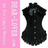 Black Ruffled Underbust Corset (LC5212)