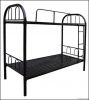 metal bunk bed, with plate base