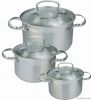 12pcs stainless steel cookware set /frypan saucepan casserole