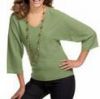 ladies' v-neck pu...