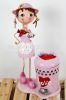 Lovely Step Iron Dustbin Metal dolls craft 2012