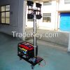 portable mobile generator set lights towers