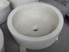 Beige Limestone Bathroom Sink