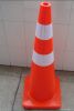 36 inch solid orange pvc traffic safety cone