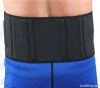 Neoprene back support with plastic strays