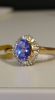 Tanzanite and Diamond Gold Ring