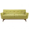 Modern Wooden Upholstery Loveseat