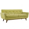 Modern Wooden Upholstery Loveseat