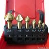 6 Pieces Din 335C Countersink Set