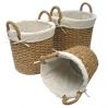 S/3 RUSHSTRAW ROUND BASKETS