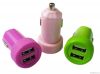 Dual Mini USB Car Charger for Iphone Ipad Ipod Smart Phone