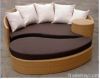 Outdoor rattan sun bed