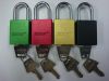 Aluminimum alloy colour plated padlock