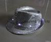 Light up Sequin Fedora hat