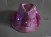 Light up Sequin Fedora hat