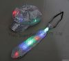 Light up Sequin necktie and hat