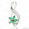 Factory price 925 sterling silver pendent design with natural 2.5*5mm