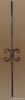 Wrought iron baluster