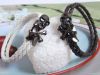 Skull Cross Leather Br...