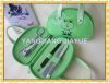 5pcs manicure set in handbag pouch with cute dot printing