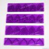 4pcs Hill shape rule cutter set, Fondant tool, Embossed Patterned Cake decorator