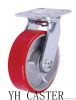 pu cast iron caster