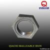 hexagon galvanized malleable cast iron pipe fitting backnut/locknut