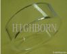 Clear quartz glass flange