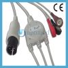 Universally One piece 3-lead ECG Cable with leadwires