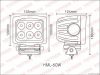 High Output 60W LED Work Lamp for Industrial Machinery