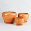 small ceramic flowerpot color glaze series