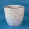 Large ceramic flowerpot round series