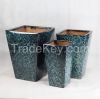 Large ceramic flowerpot square series