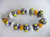 Lampworked bead bracel...