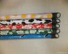 coloful PVC coated wooden broom handle 120/110*2.2cm