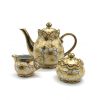 Eletrocplating golden 24pcs porcelain teaset  pakistan 