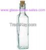 Marasca or dorica Clear and Dark Green Olive Oil Glass Bottles With alu cap