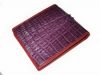 Genuine Crocodile/Alligator Leather Wallet in Purple Crocodile Leather