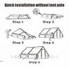 6.3m2 Outdoor Inflatable Camping Tent