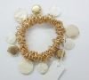 Shell charms on metal ...