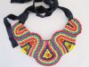 Glass beads embroidered choker