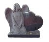 Headstone monument wit...