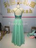 high quality crystal beaded evening gown 