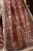 Light Maroon Printed Design Cotton Saree