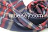 Cashmere checked scarf